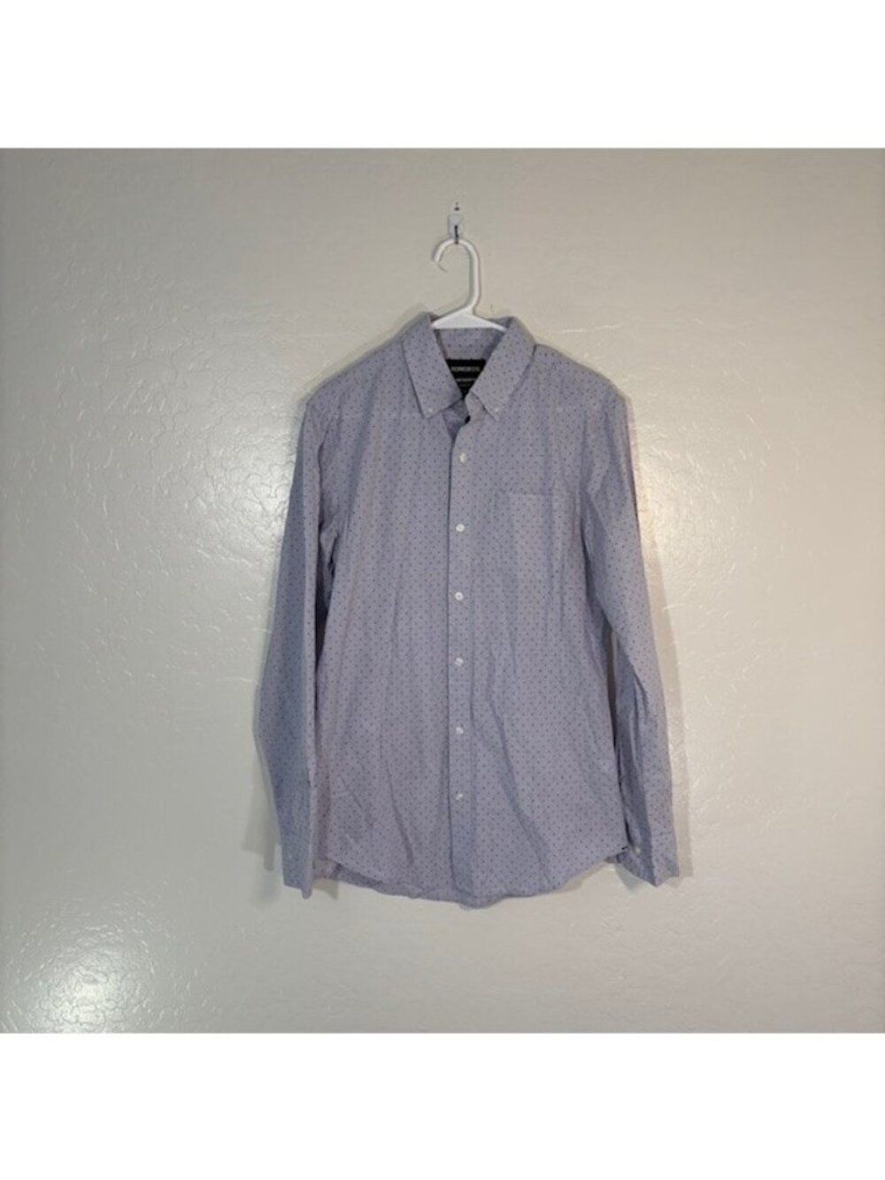 Bonobos Shirt Mens Small Long Button Down Purple Polka Dot Casual